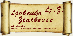 Ljubenko Zlatković vizit kartica